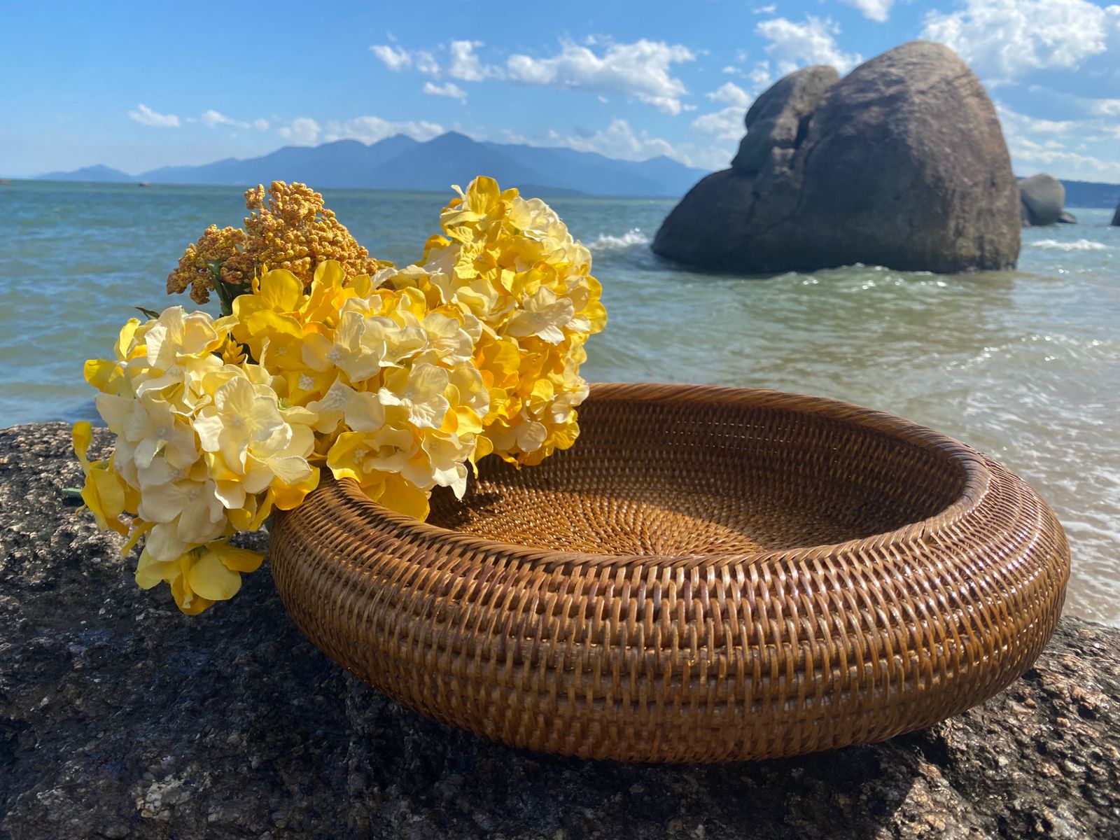 Fruteiro Bowl Paya G Rattan