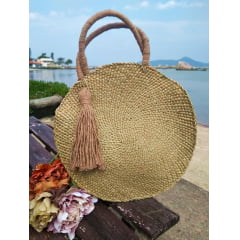 Bolsa fibra natural Caqui