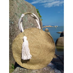Bolsa fibra natural Cru