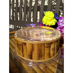 Porta Queijo Acrílico Bambu