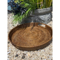 Bandeja Rattan Redonda Phuket 40cm