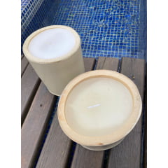 Castiçal Vela em Bambu M