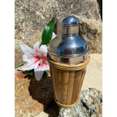 Coqueteleira Inox e Bambu