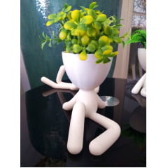 Dupla vasinhos branco Mini Bob - material biodegradável