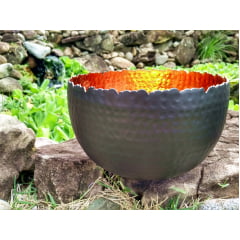 Bowl preto e cobre Mesa