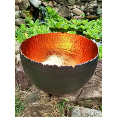 Bowl preto e cobre Mesa