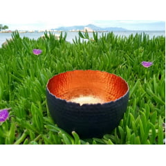 Bowl preto e cobre Mesa