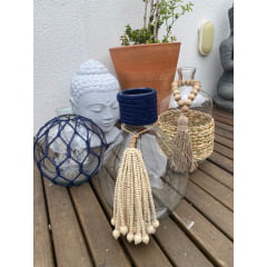 Garrafa Decorativa Bola P azul