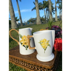 Jarra Orquídea em Porcelana