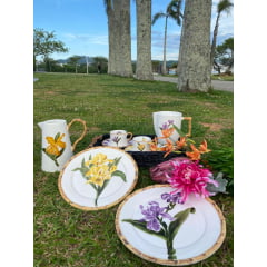 Jarra Orquídea em Porcelana