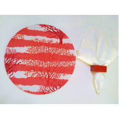 Kit com 4 anéis para guardanapos vermelho