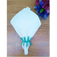 Kit de guardanapos em algodão/poliester branco