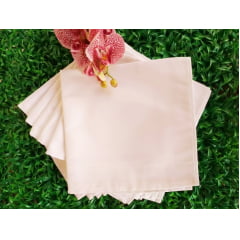 Kit de guardanapos em algodão/poliester branco