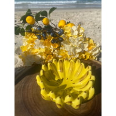 Mini Fruteira Banana em Porcelana