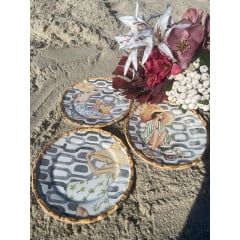 Prato Sobremesa Helo Porcelana com 6 Prato Sobremesa Helo Porcelana com 6