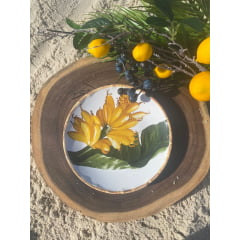 Pratos de Sobremesa Banana com 6 Pratos de Sobremesa Banana com 6