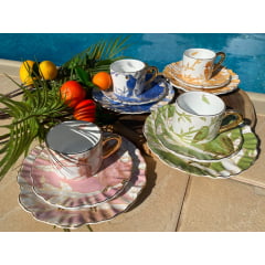 Pratos Sobremesa Vol D'or em Porcelana com 4