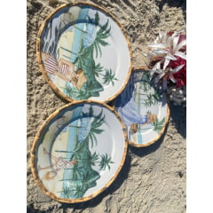 Prato Raso Helo em Porcelana com 6