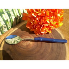 Colher de Arroz com Bambu Azul 