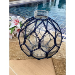 Vaso Bola M Colméia  Azul