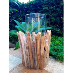 Vaso Madeira Dry Vidro